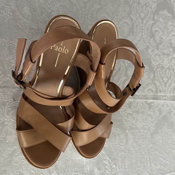 Lines Paolo Women Wedge Heels Size 9.5 M - Picture 6 of 17